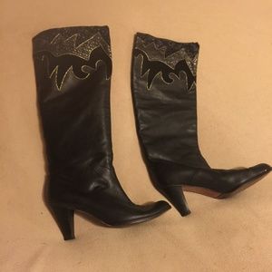 Vero Cuoio Italian Black Leather Boots